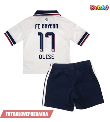 Lacne Dětský Futbalové dres Bayern Munich Michael Olise #17 2026-27 Krátky Rukáv - Preč (+ trenírky)